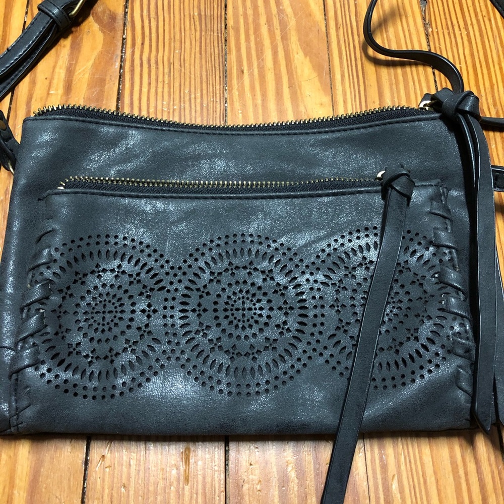 Dark grey crossbody bag